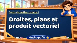 Droites, plans et produit vectoriel en L1 de maths