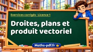 Droites, plans et produit vectoriel en L1 de maths