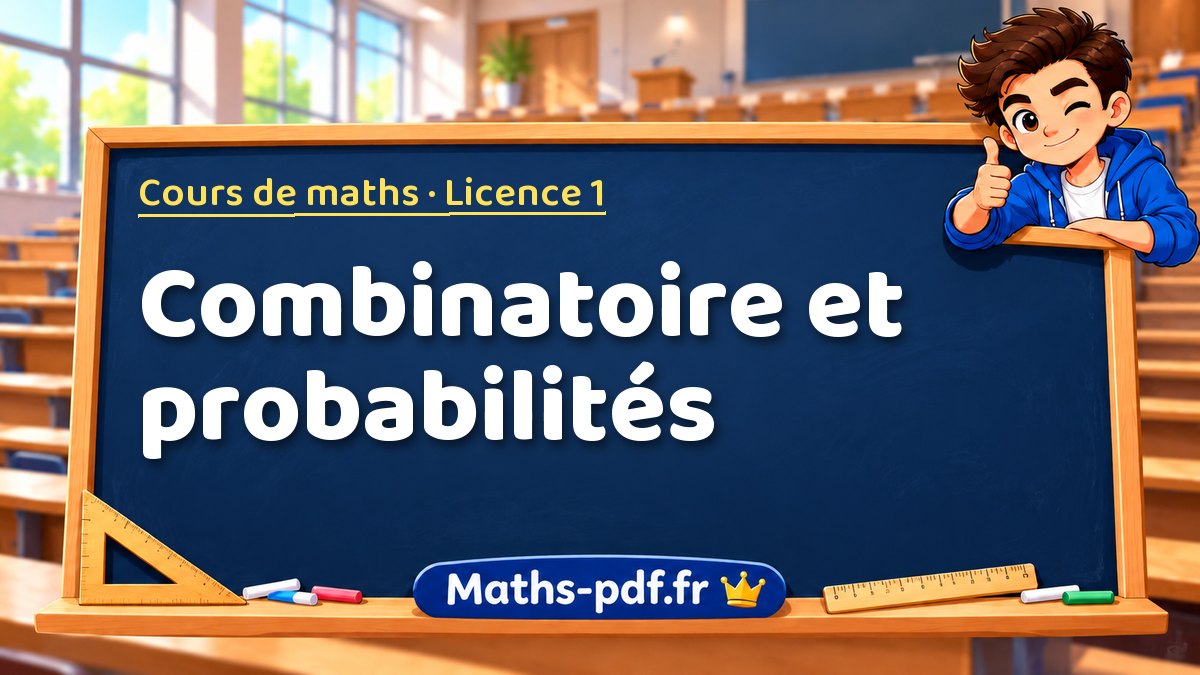Combinatoire et probabilités – Cours de maths en Licence 1 sur Maths-pdf.fr