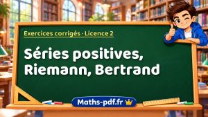 Séries positives, Riemann, Bertrand en L2 de maths