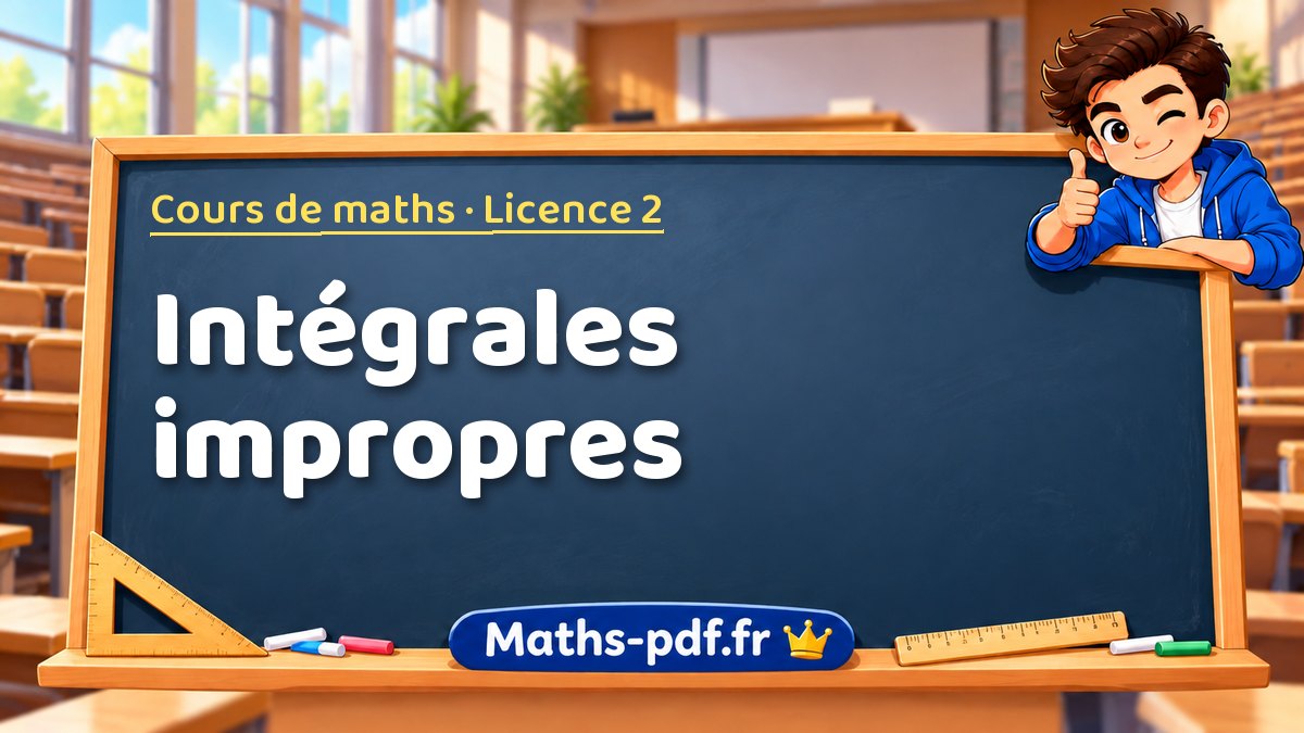 Intégrales impropres – Cours de maths en Licence 2 sur Maths-pdf.fr