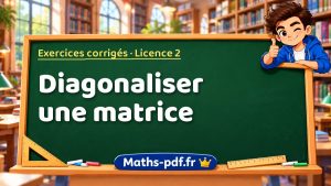 Diagonaliser une matrice en L2 de maths