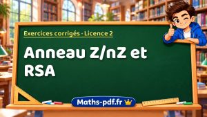 Anneau Z/nZ et RSA en L2 de maths