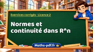 Normes et continuité dans R^n en L2 de maths
