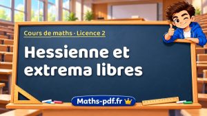 Hessienne et extrema libres en L2 de maths