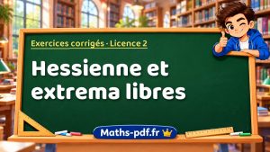 Hessienne et extrema libres en L2 de maths