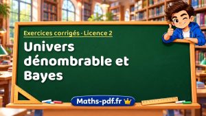Univers dénombrable et Bayes en L2 de maths