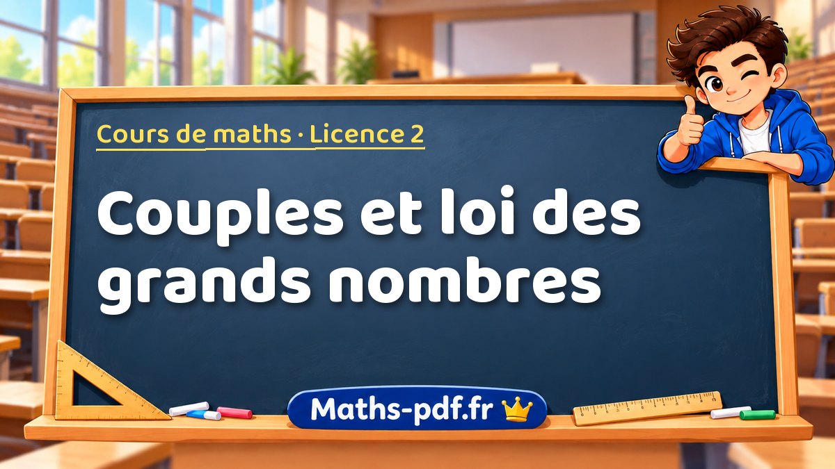 Couples et loi des grands nombres – Cours de maths en Licence 2 sur Maths-pdf.fr