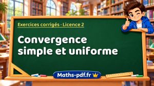 Convergence simple et uniforme en L2 de maths