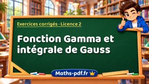 Fonction Gamma et intégrale de Gauss en L2 de maths