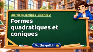 Formes quadratiques et coniques en L2 de maths
