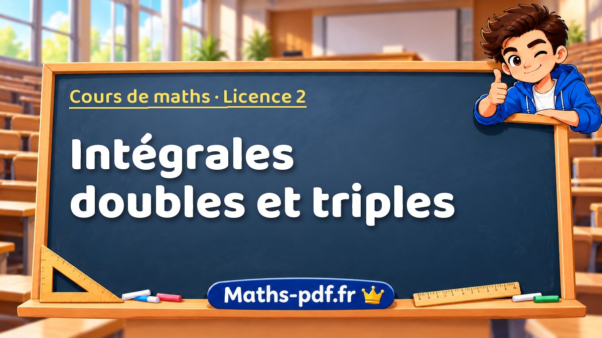 Intégrales doubles et triples – Cours de maths en Licence 2 sur Maths-pdf.fr
