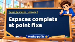 Espaces complets et point fixe en L3 de maths