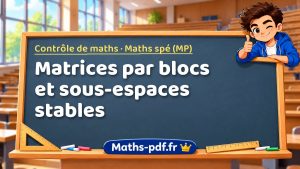 Matrices par blocs et sous-espaces stables