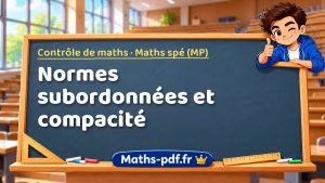 Normes subordonnées et compacité