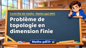 Problème de topologie en dimension finie