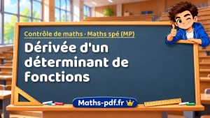 Dérivée d’un déterminant de fonctions