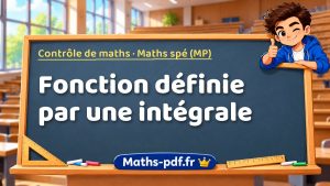 Fonction définie par une intégrale
