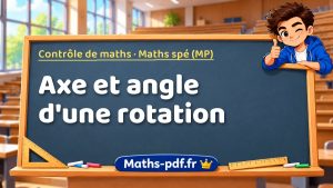 Axe et angle d’une rotation