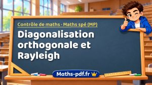 Diagonalisation orthogonale et Rayleigh