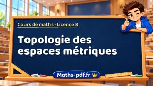Topologie des espaces métriques en L3 de maths