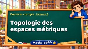 Topologie des espaces métriques en L3 de maths