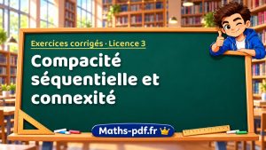 Compacité séquentielle et connexité en L3 de maths