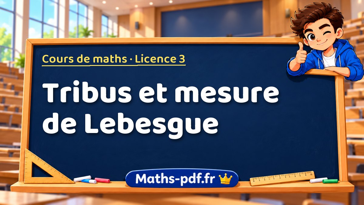 Tribus et mesure de Lebesgue – Cours de maths en Licence 3 sur Maths-pdf.fr