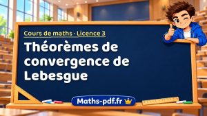 Théorèmes de convergence de Lebesgue en L3 de maths