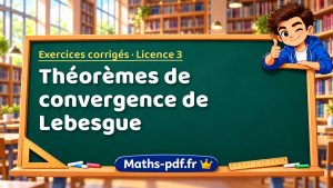 Théorèmes de convergence de Lebesgue en L3 de maths