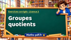 Groupes quotients en L3 de maths