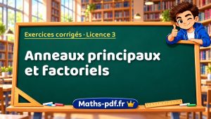 Anneaux principaux et factoriels en L3 de maths