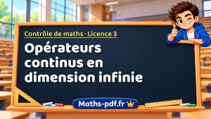Opérateurs continus en dimension infinie