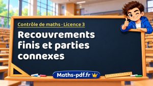 Recouvrements finis et parties connexes