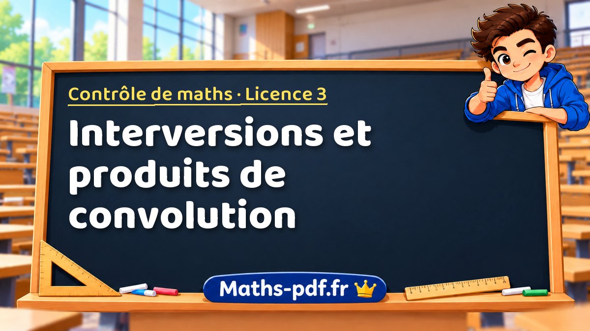 Interversions et produits de convolution – Contrôle de maths en Licence 3 sur Maths-pdf.fr