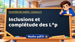 Inclusions et complétude des L^p