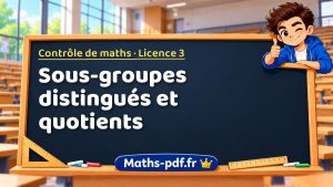 Sous-groupes distingués et quotients