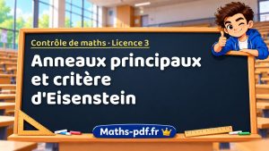 Anneaux principaux et critère d’Eisenstein