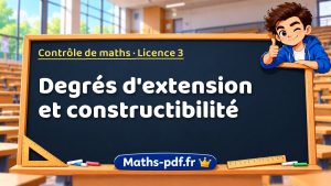Degrés d’extension et constructibilité