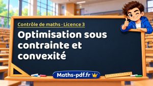 Optimisation sous contrainte et convexité
