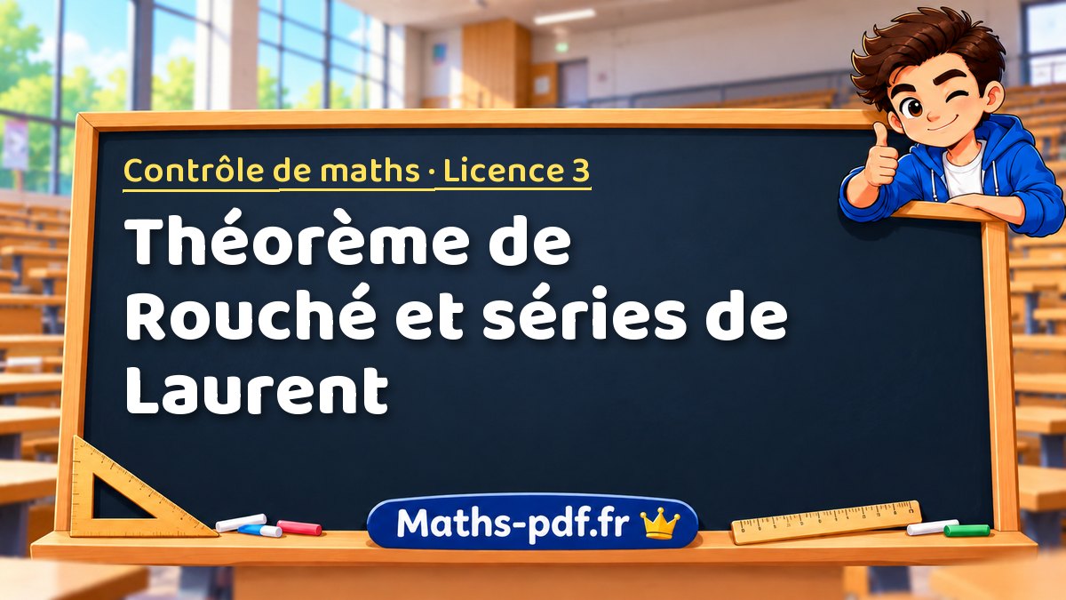 Théorème de Rouché et séries de Laurent – Contrôle de maths en Licence 3 sur Maths-pdf.fr