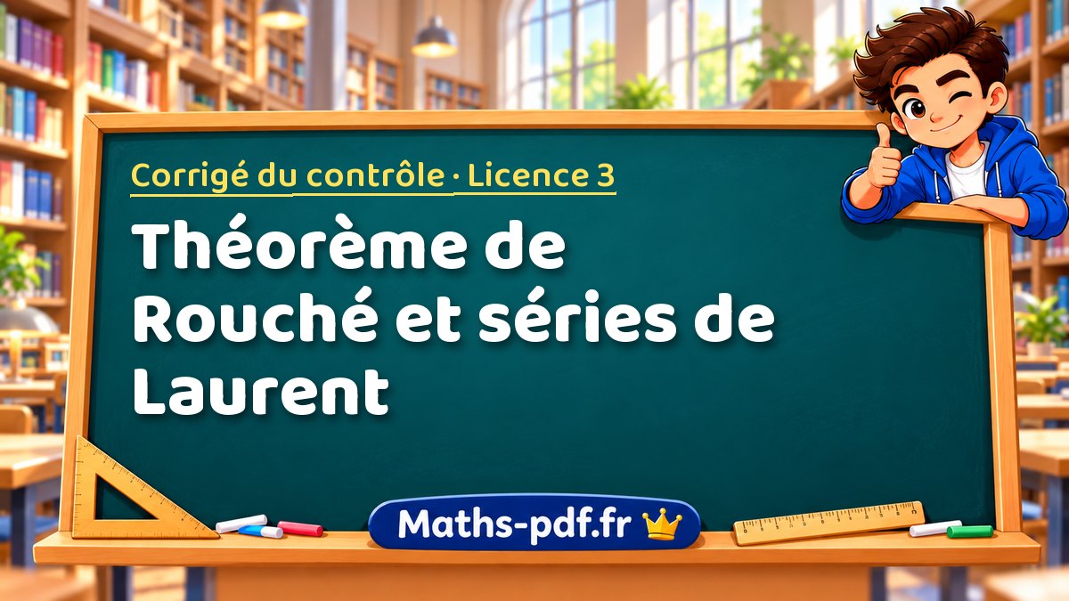 Théorème de Rouché et séries de Laurent – Corrigé du contrôle en Licence 3 sur Maths-pdf.fr