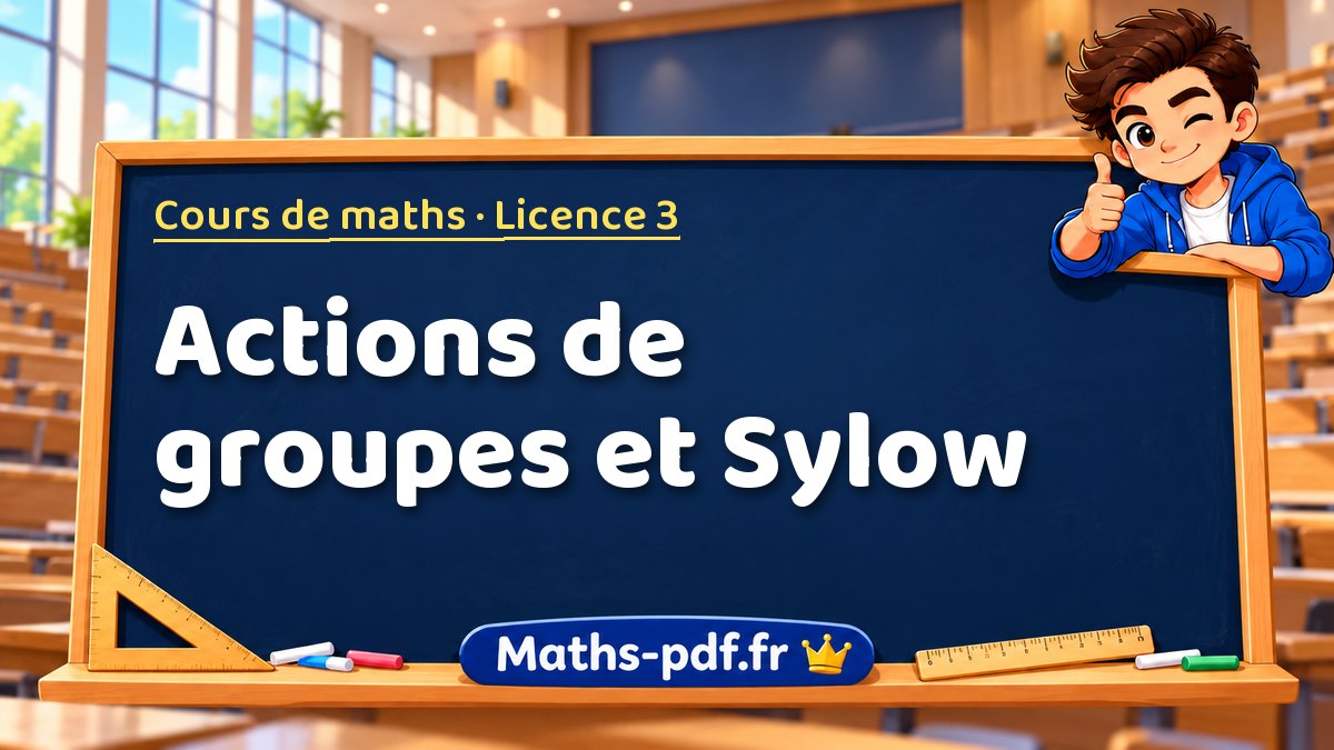Actions de groupes et Sylow – Cours de maths en Licence 3 sur Maths-pdf.fr