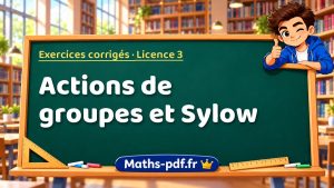 Actions de groupes et Sylow en L3 de maths