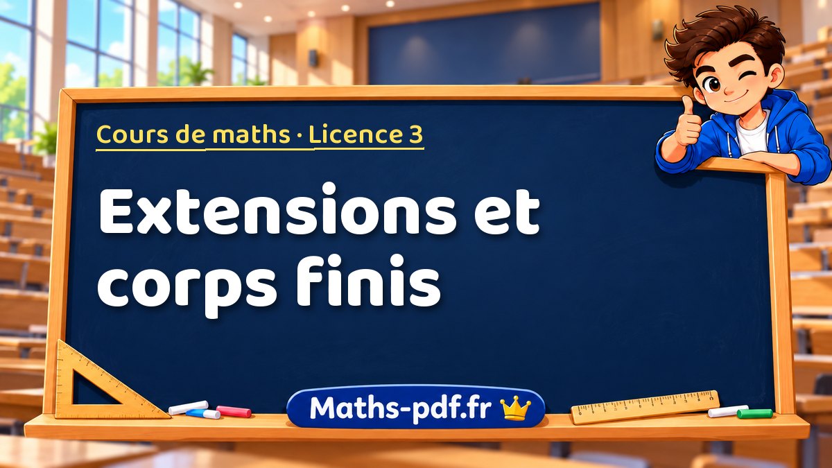Extensions et corps finis – Cours de maths en Licence 3 sur Maths-pdf.fr