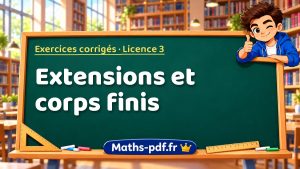 Extensions et corps finis en L3 de maths