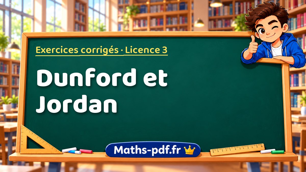 Dunford et Jordan – Exercices corrigés en Licence 3 sur Maths-pdf.fr