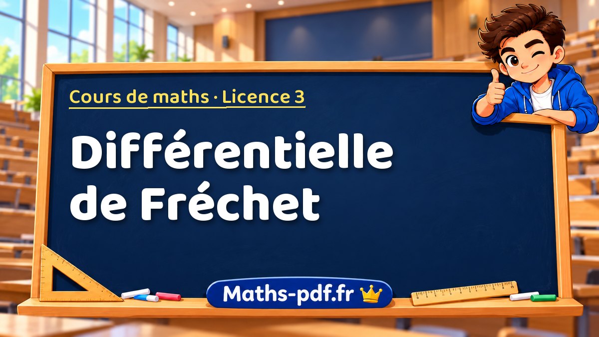 Différentielle de Fréchet – Cours de maths en Licence 3 sur Maths-pdf.fr