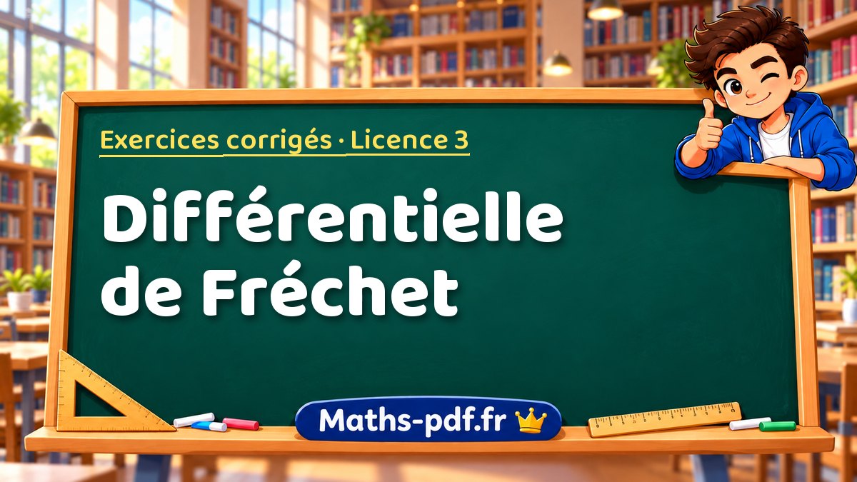 Différentielle de Fréchet – Exercices corrigés en Licence 3 sur Maths-pdf.fr