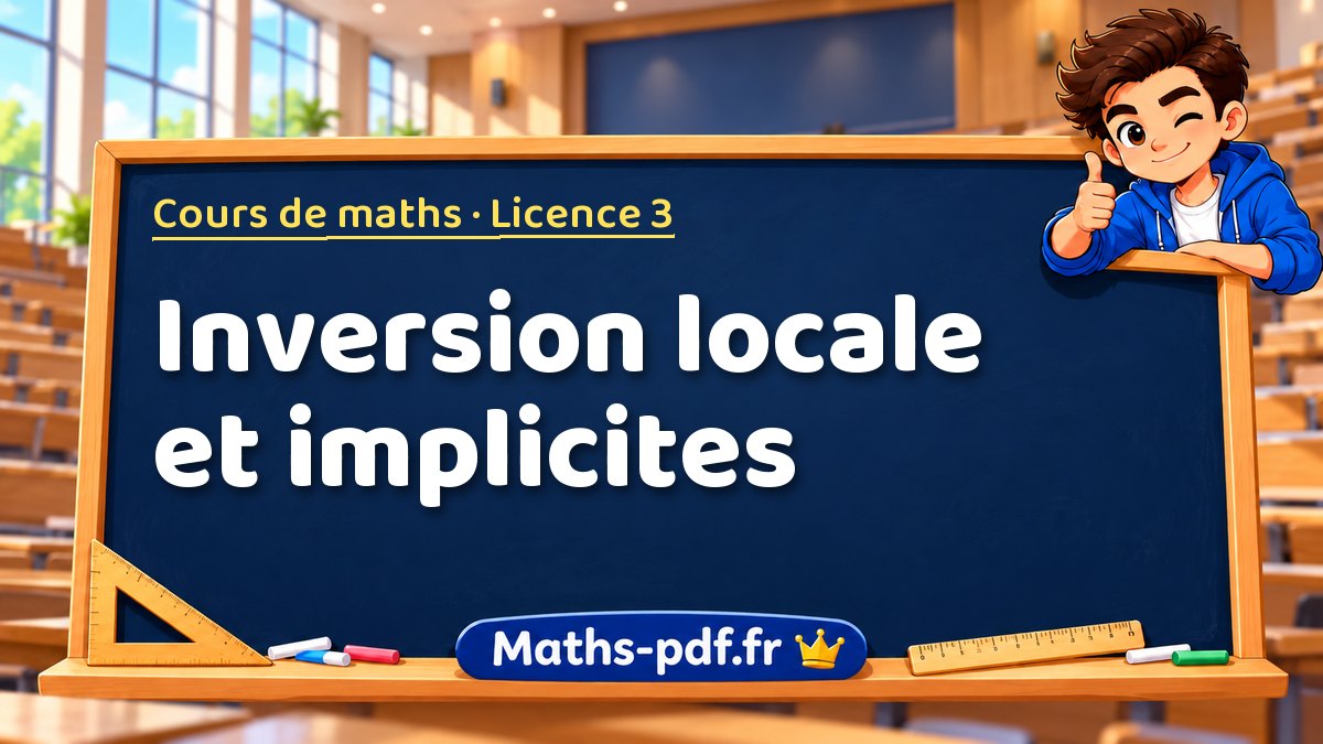 Inversion locale et implicites – Cours de maths en Licence 3 sur Maths-pdf.fr